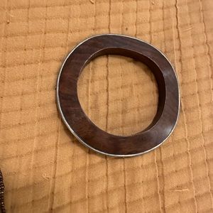 Silpada Wood and Sterling Silver bangle